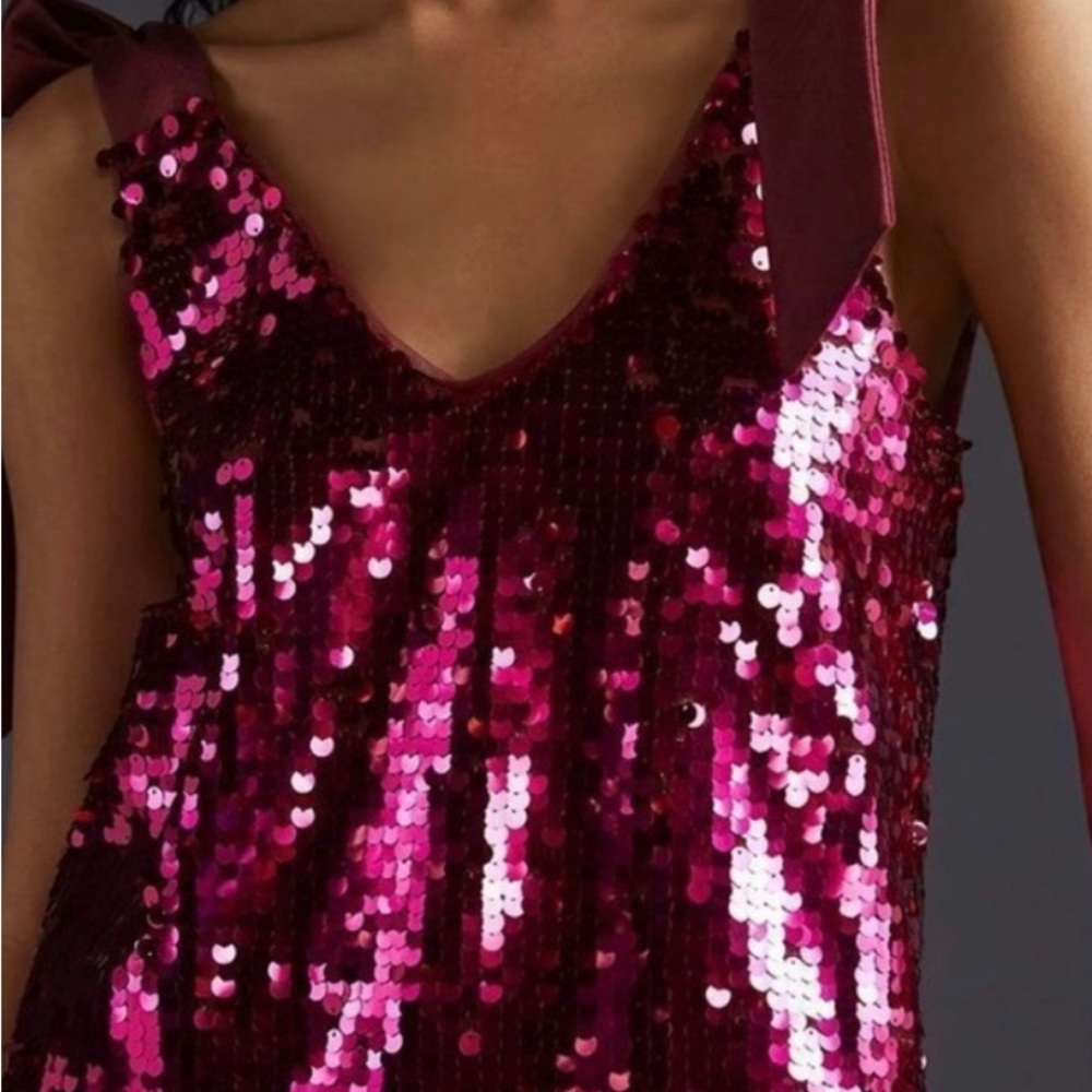 Anthropologie Maeve top - sequined tank size medium